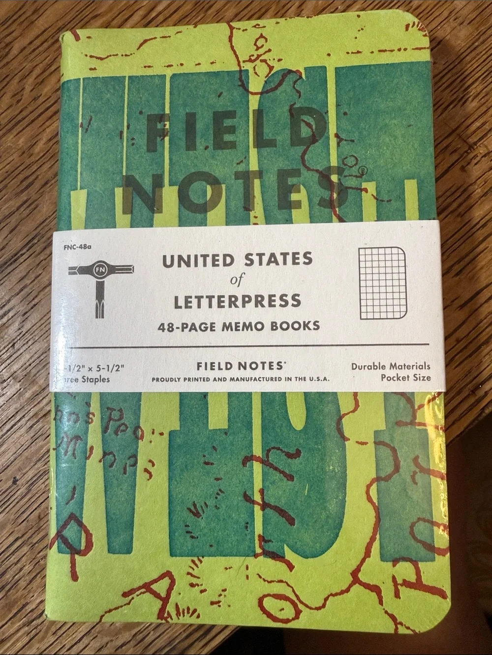 Field Notes Letterpress Memo
